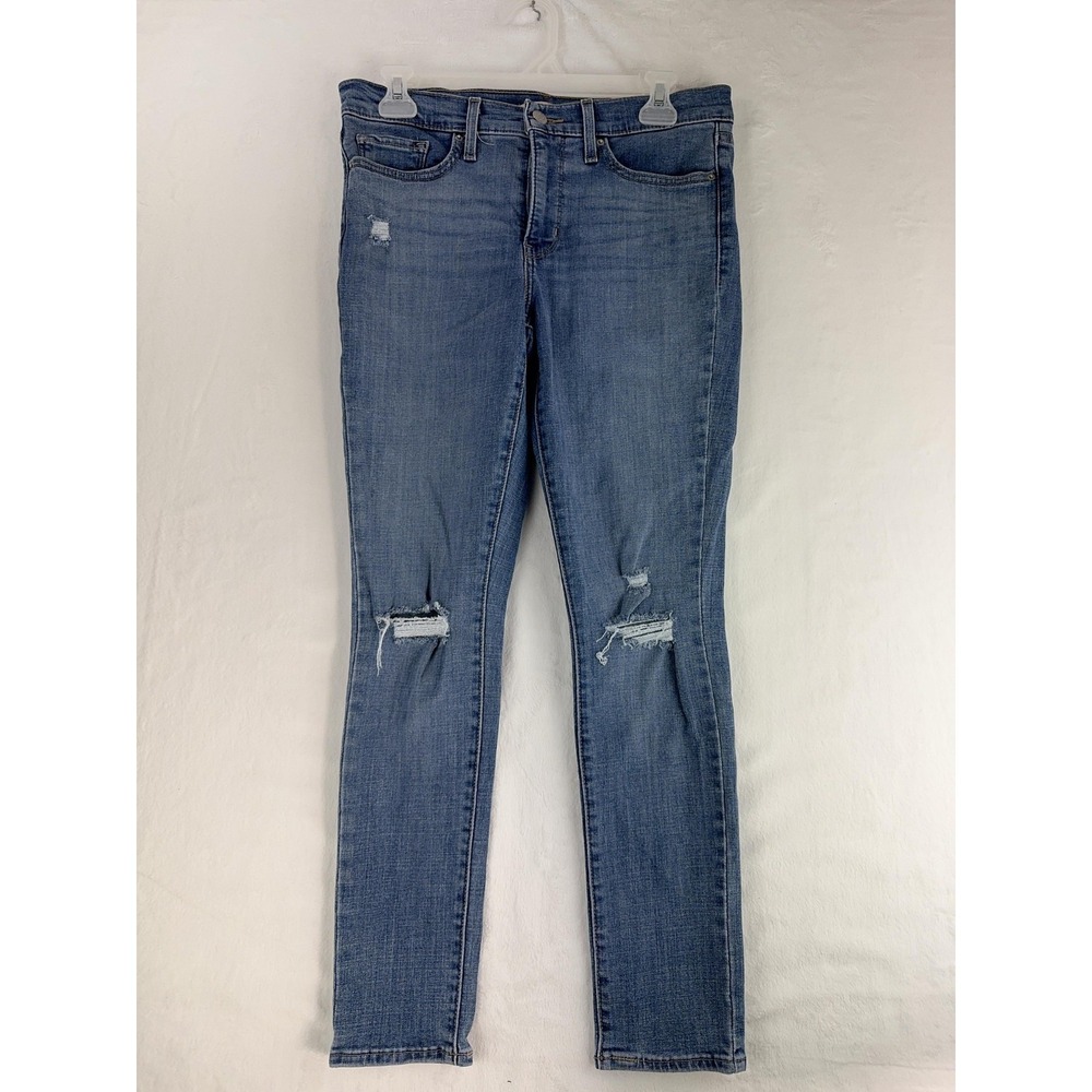 Levis 311 Shaping Skinny Jeans‎ Womens 28x28 Blue Distressed Stretch Denim